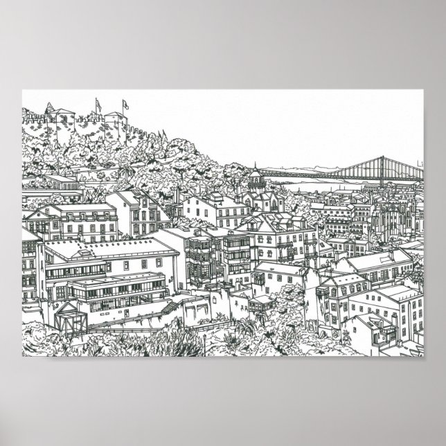 Poster Lisbonne (Devant)