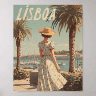 Poster Lisbonne années 50