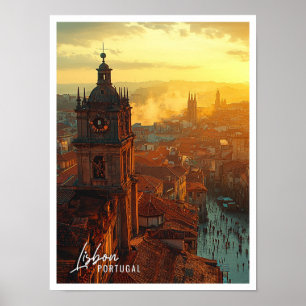 Poster Lisbonne Portugal Belle ville