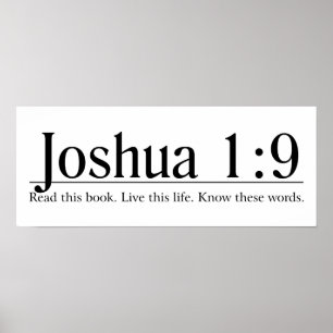 Poster Lisez la Bible Josué 1:9