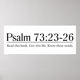 Poster Lisez le 73:23 de psaume de bible - 26