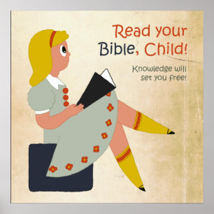 Poster Lisez votre Bible, enfant
