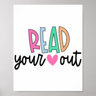 Poster Lisez votre coeur en dehors mignon pour les enseig