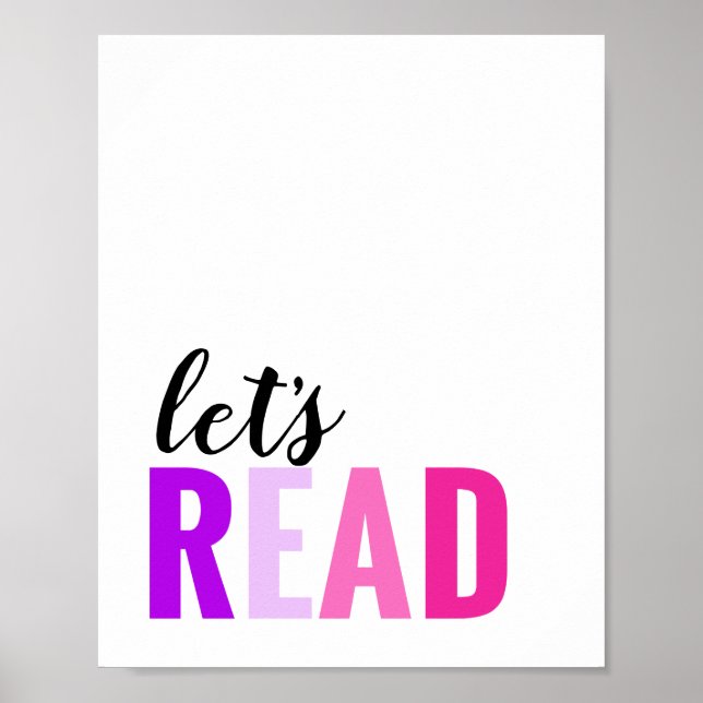 Poster Lisons Salon Rose Violet (Devant)