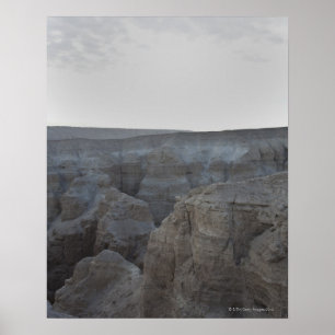 Poster L'Israël, mer morte, formations de roche