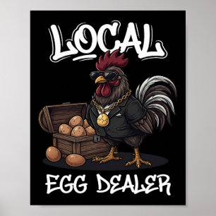 Poster Liste de fournisseurs d'œufs locaux Ferme de poule