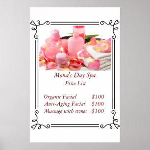 Poster Liste de prix