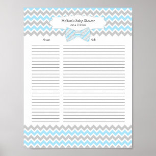 Poster Liste des cadeaux Liste des invités Liste des Baby