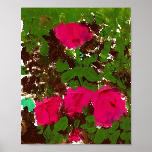 Poster Lit de roses  (Devant)