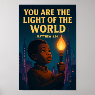 Poster Lit de séjour - Matthieu 5:14