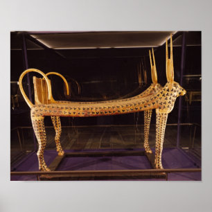 Poster Lit funéraire sous forme de vache sacrée