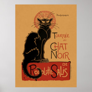 Poster Lithographie couleur de la Tournée du Chat Noir