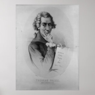 Poster Lithographie de THOMAS PAINE par Peter Kramer