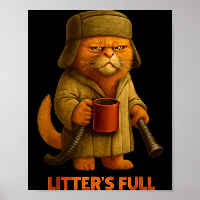 Poster Litter’s Full Cat Parody Tee  (Devant)