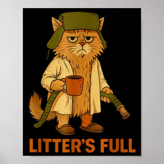 Poster Litter’s Full Funny Cat Lovers Christmas For Men W (Devant)
