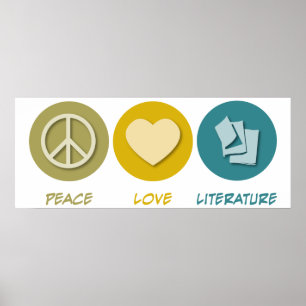 Poster Littérature d'amour de paix