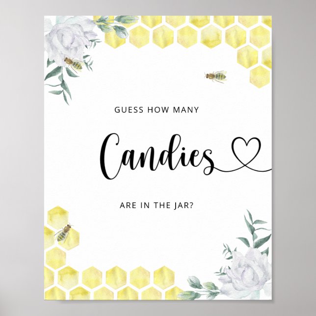 Poster Little BEE devine combien de canettes (Devant)