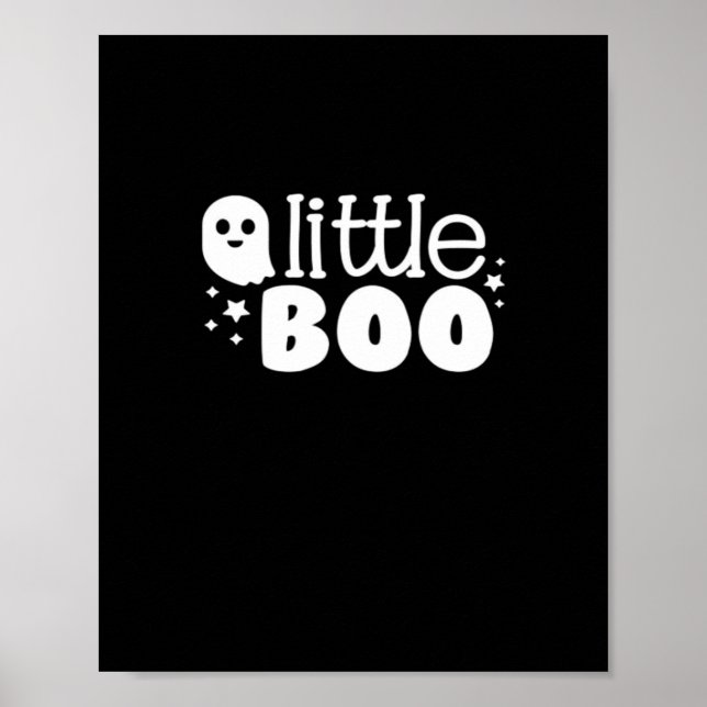 Poster Little Boo Halloween Print Design (Devant)