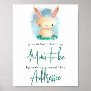 Poster Little Bunny - Maman à être destinataire