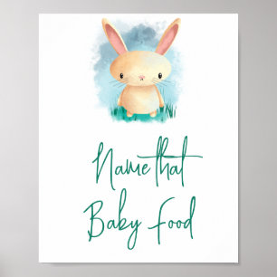 Poster Little Bunny - Nom que Baby nourriture