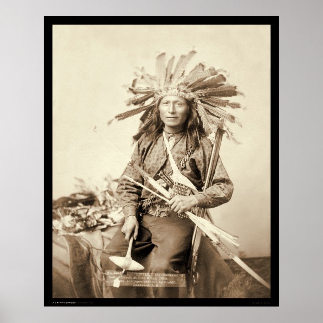 Poster Little, chef Oglala à Wounded Knee SD 1890 (Devant)