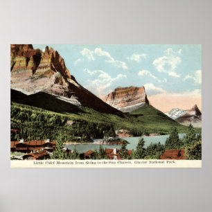 Poster Little Chief Mountain, Parc national des Glaciers,
