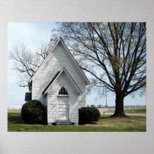 Poster Little Country Church