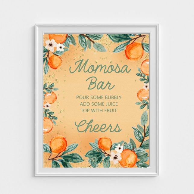 Poster Little Cutie Orange Momosa Bar (Créateur téléchargé)