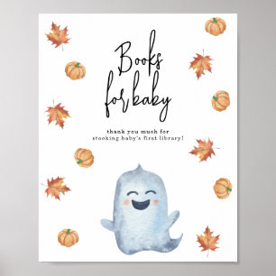 Poster Little ghost - Livres pour bébé