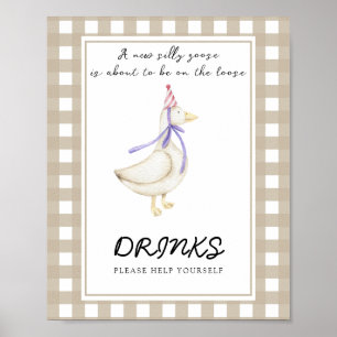 Poster Little Goose - Boissons vous aider