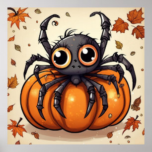 Poster Little Halloween Spider