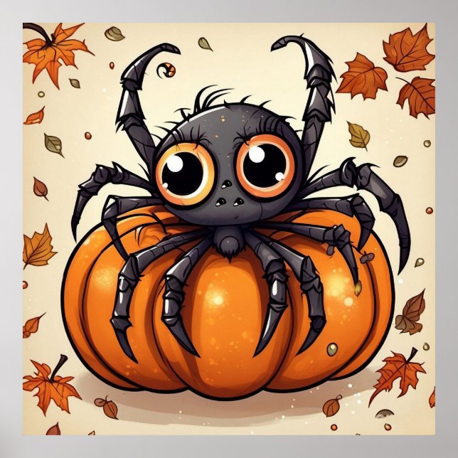 Poster Little Halloween Spider (Devant)