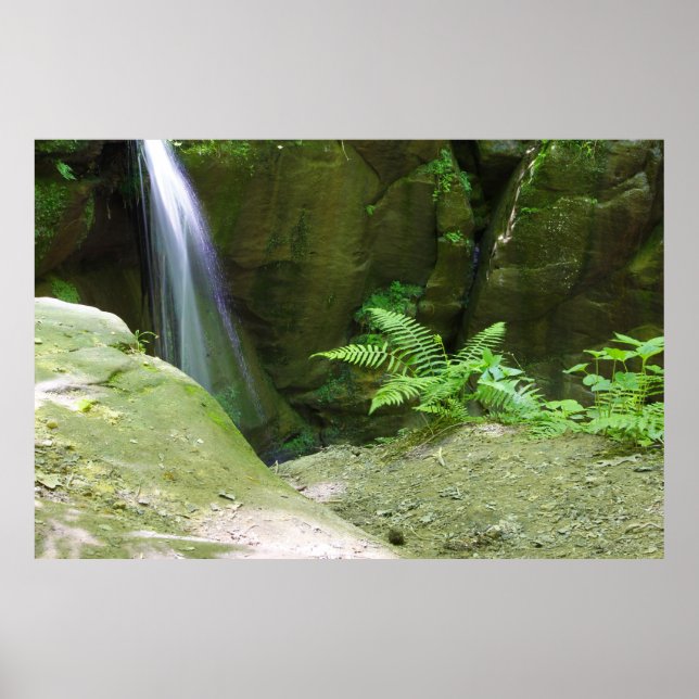 Poster Little Lyons Falls, Mohican State Park, Ohio (Devant)