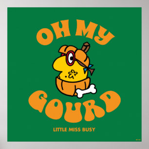 Poster Little Miss Busy Oh My Gourd Halloween