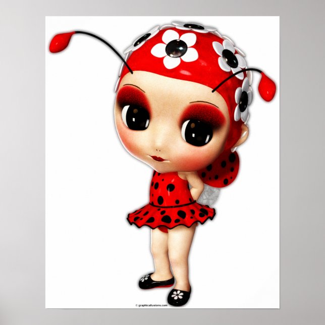 Poster Little Miss Ladybug (Devant)