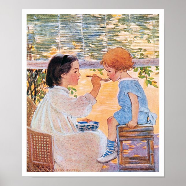 Poster Little Mom, Jessie Willcox Smith (Devant)