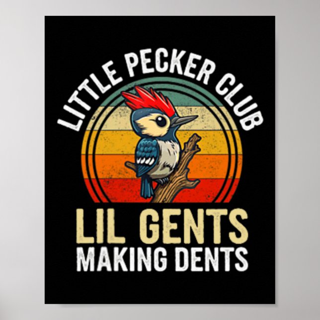Poster Little Pecker Club Lil Gents Rendre Les Dents Drôl (Devant)