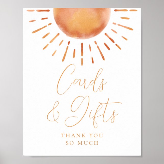 Poster Little Ray of Sunshine Baby Douche Cartes et cadea (Devant)