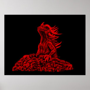 Poster Little red Dragon