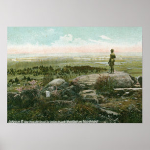 Poster Little Round Top, champ de bataille de Gettysburg 