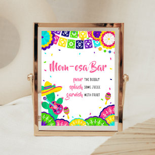 Poster Little Senorita Fiesta Baby shower Maman Osa Bar