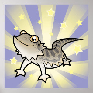 Poster Little Star Bearded Dragon / Rankins Dragon