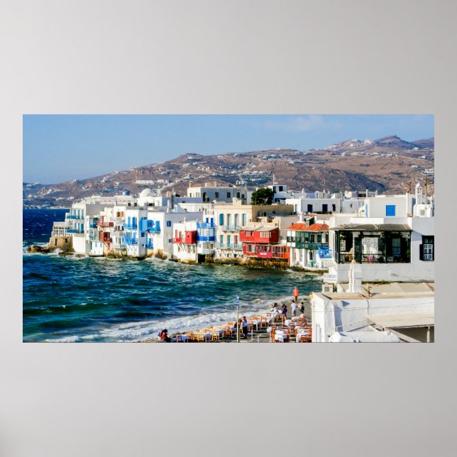 Poster Little Venice, Mykonos (Devant)