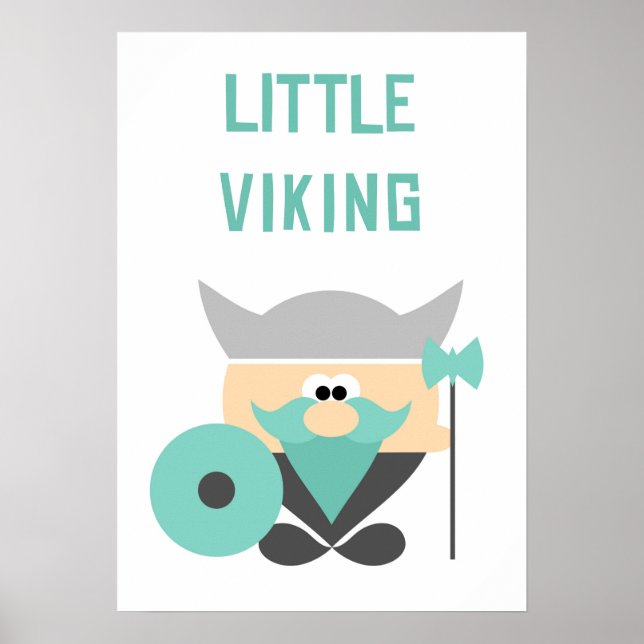 Poster Little Viking Wall Art (Devant)
