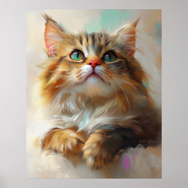 Poster Little Wonder Kitten - Maine Coon Cat (Devant)
