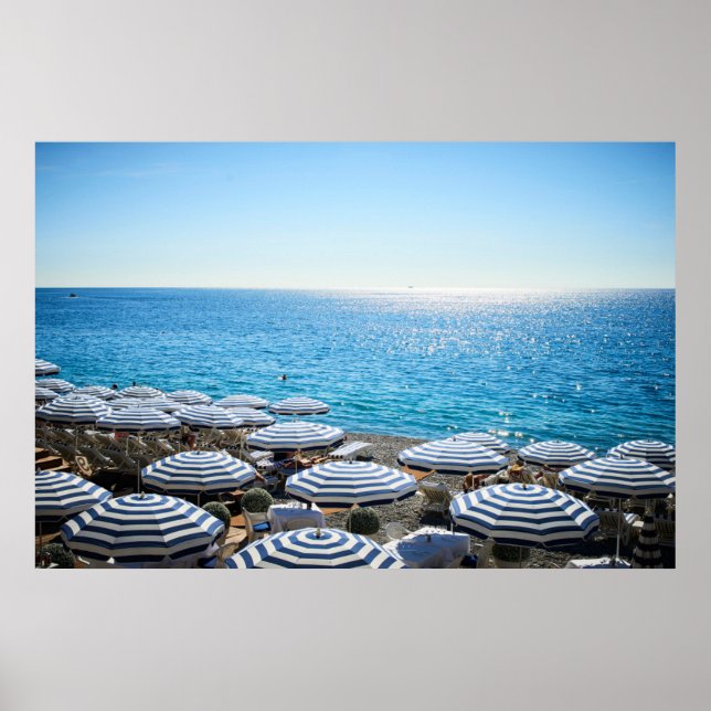 Poster Littoral | Côte d'Azur, Nice France (Devant)
