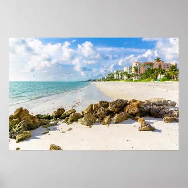 Poster Littoral | Naples Pier, sud-ouest de la Floride (Devant)