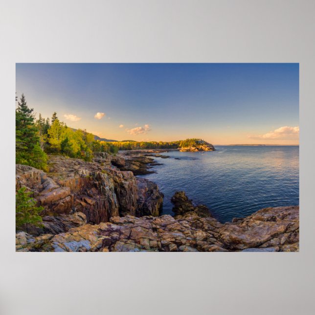 Poster Littoral | Parc national Acadia, Schooner Head (Devant)