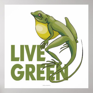 Poster Live Green