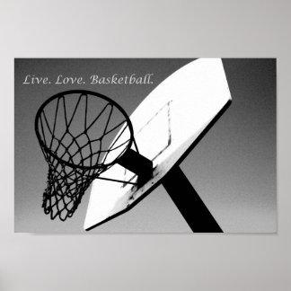 Poster Live.Love.Basketball